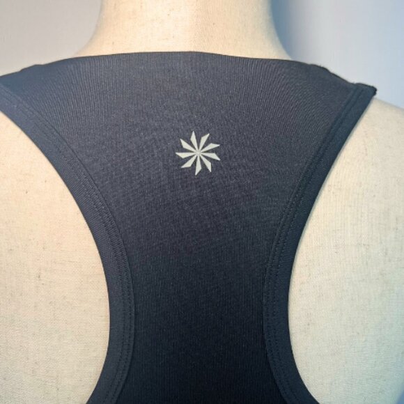 ATHLETA V-Neck Active Tank Ruched Sides Built-In Bra Size 34B - Picture 7 of 10